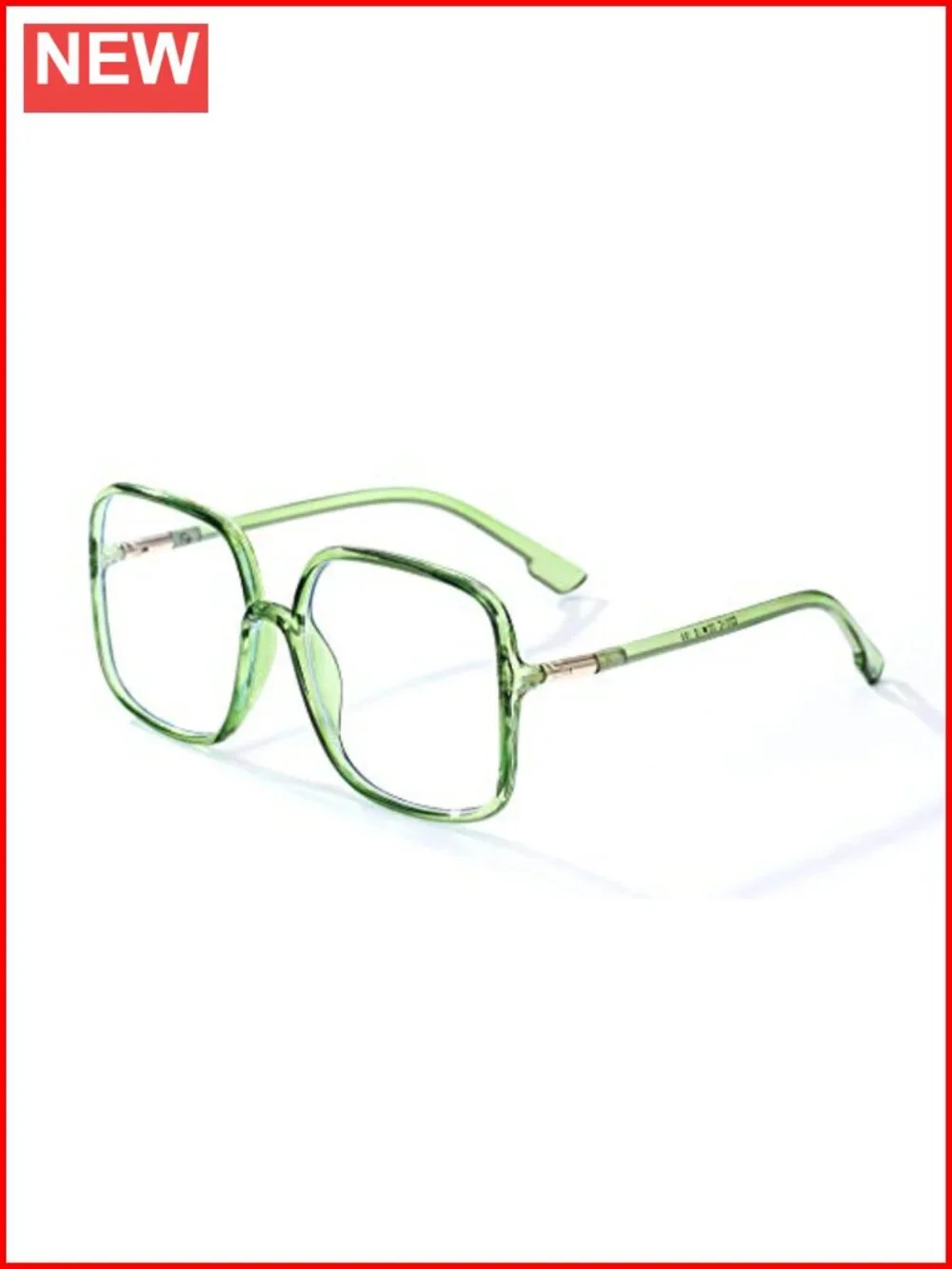 Oversized Square Blue Light Blocking Glasses - Ultralight Computer Reading